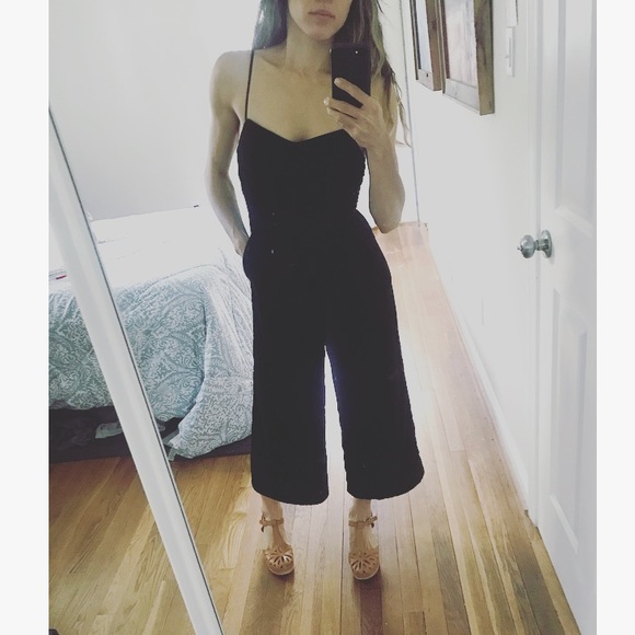 JCrew velvet jumpsuit overall Madewell Alexa chung - Picture 7 of 7